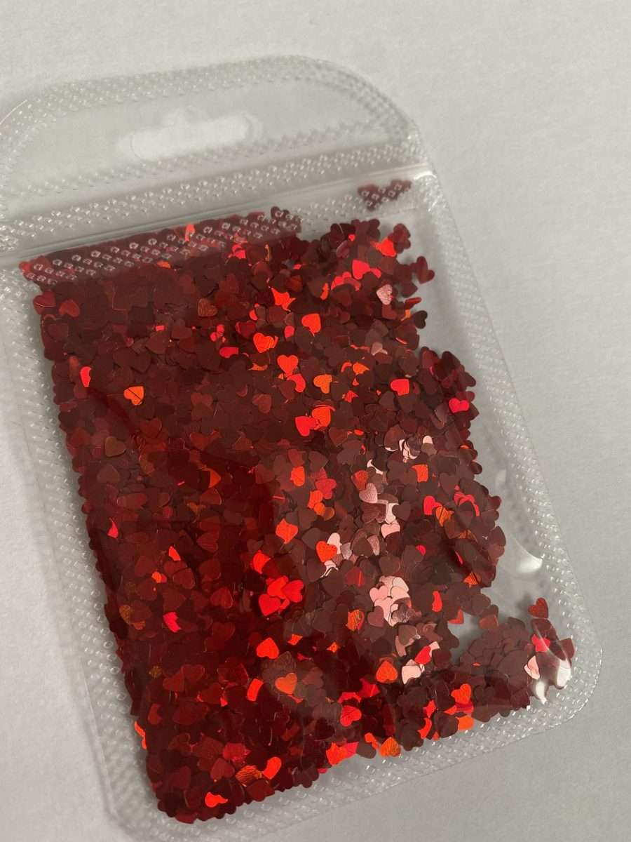 Red sequin hearts 1