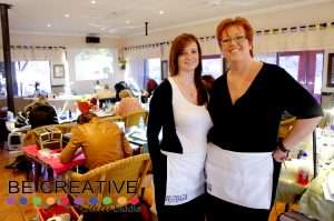 Rebecca Orme and Sam Biddle teaching in South Africa