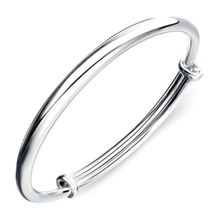 Slim Silver Stacker Bracelet