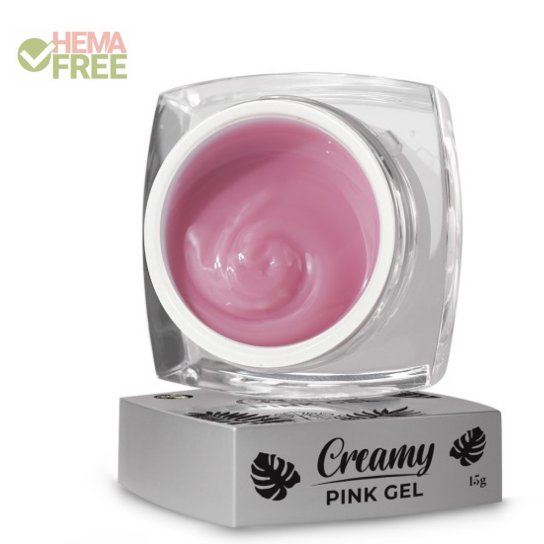creamy pink HEMA free hard gel